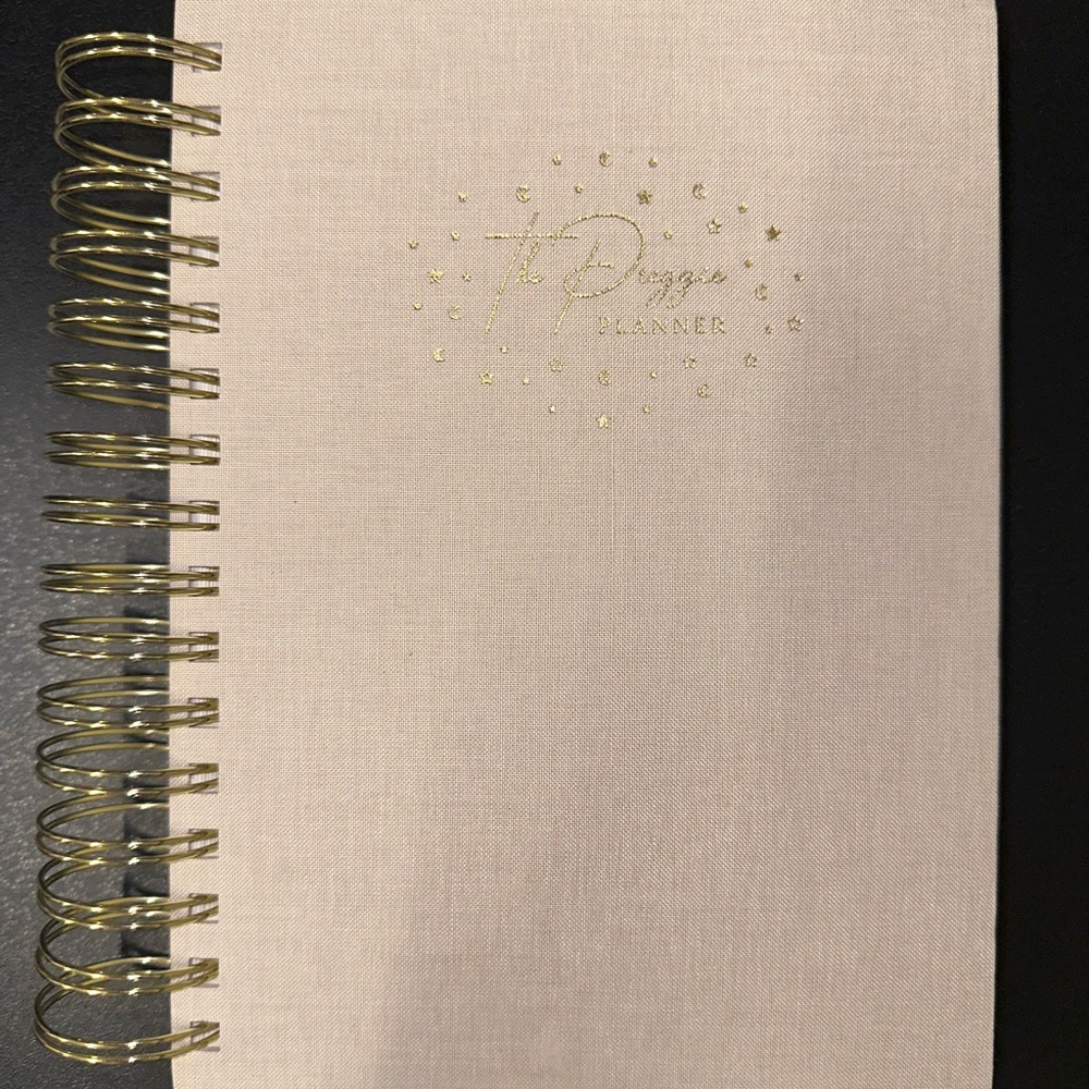 Stylish Gold Spiral Home Design Planner